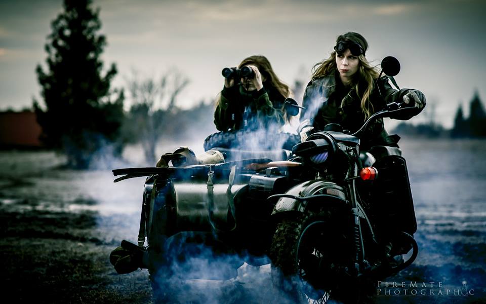 Mercenary Garage Design Motorcycle Workshop Dublin 8 Ireland Firemate Photographic Ural Sidecar Outfit Girls Goggles.jpg