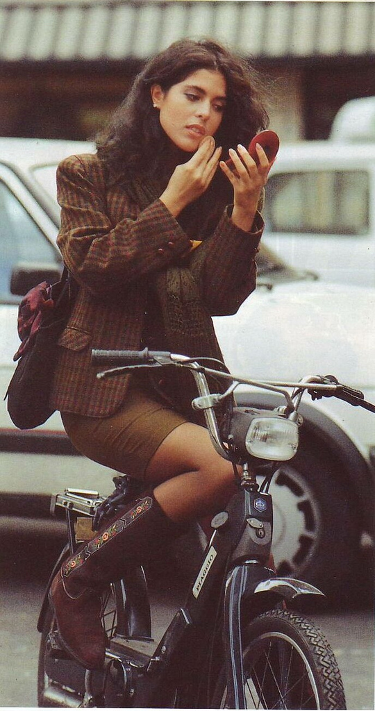 Vintage Photos of Girls in Mini Skirts on Bikes (15).jpg